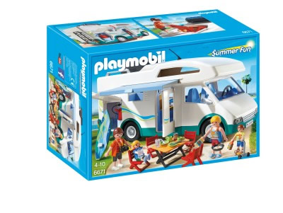 Playmobil Familie kampeerwagen