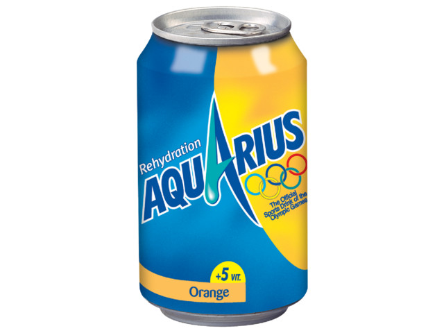 Frisdrank Aquarius orange 0,33L 24 stuks