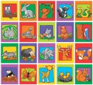 Stickers serie 109 - getekende lieve bosdieren