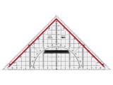 Geodriehoek M+R 25 cm afneembare grip