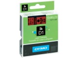 Tape Dymo 45017 12mm zwart/rood