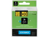 Tape Dymo d1 24mm zwart/geel