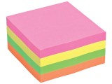 Notitieblok SPLS 76x76 neonkleuren/bl400