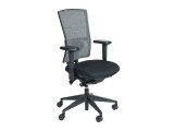 Bureaustoel 400-NPR zwart/ wit mesh wol