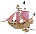 Houten piratenschip 3d