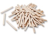 Houten lolli stokjes 500 st naturel