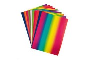 Regenboog papier 100 gr. 22 x 32 cm 10 vel enkelzijdig bedruk