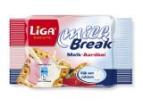 Biscuit Liga Milkbreak melk/aardb. 24 stuks