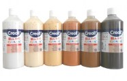 Creall color plakkaatverf set kleuren van de wereld 6x 500 ml