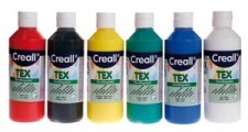 Creall textielverf 6x 250 ml assorti